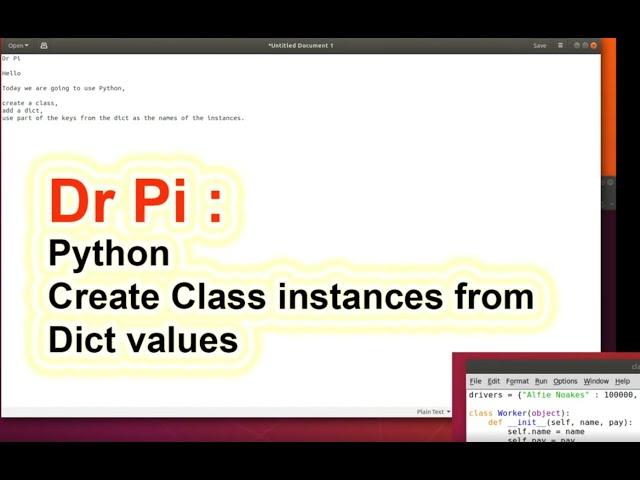 Python Class instances from Dictionary Keys