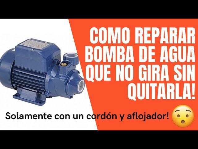 Como reparar bomba de agua que no gira sin removerla