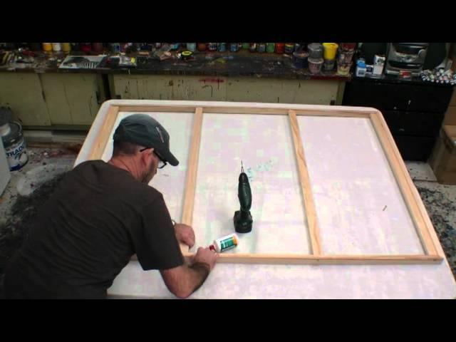 HOW TO MAKE A STRETCH CANVAS FREE LESSON Learn how to make a large canvas art