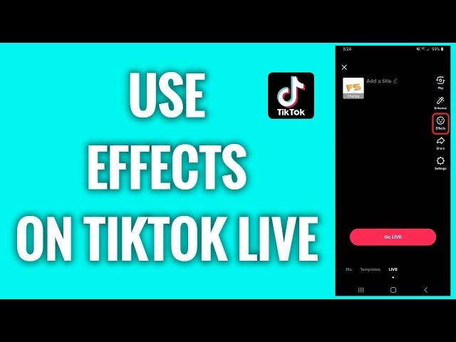 How To Use Effects On TikTok Live