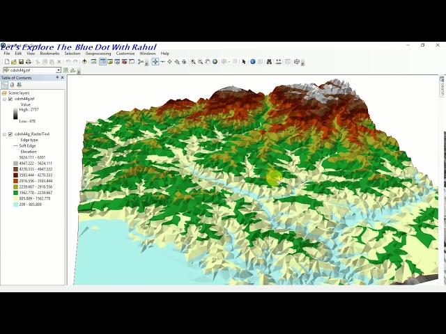 HOW TO CREATE 3D DIGITAL ELEVATION MODEL ON ESRI ARCGIS