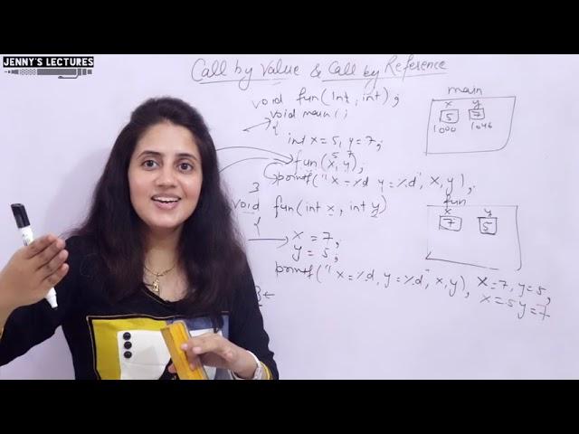 C_87 Functions in C- part 4 |Call by Value & Call by Reference in C
