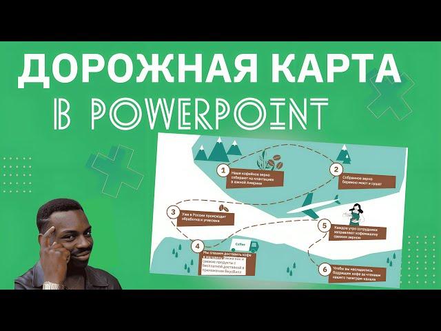 Стильная дорожная карта в PowerPoint