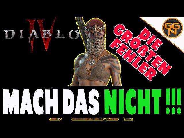 Diablo 4 Guide - Mach das NICHT !! - 15 Fehler die du vermeiden solltest - So levelst du BESSER