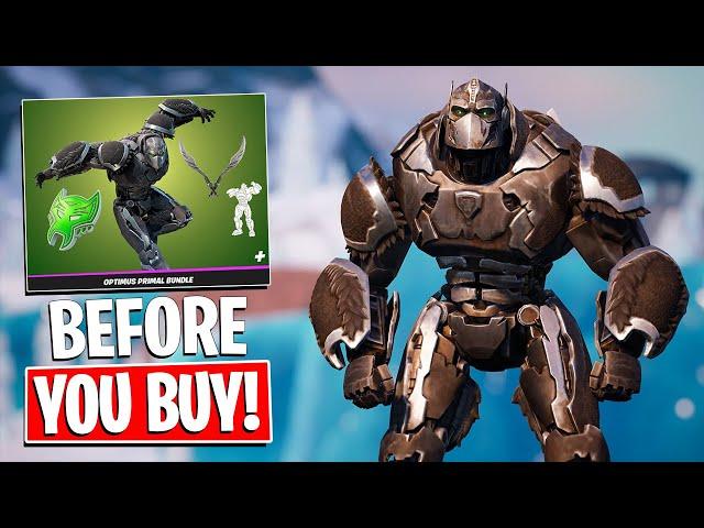 OPTIMUS PRIMAL BUNDLE Review! (Fortnite)