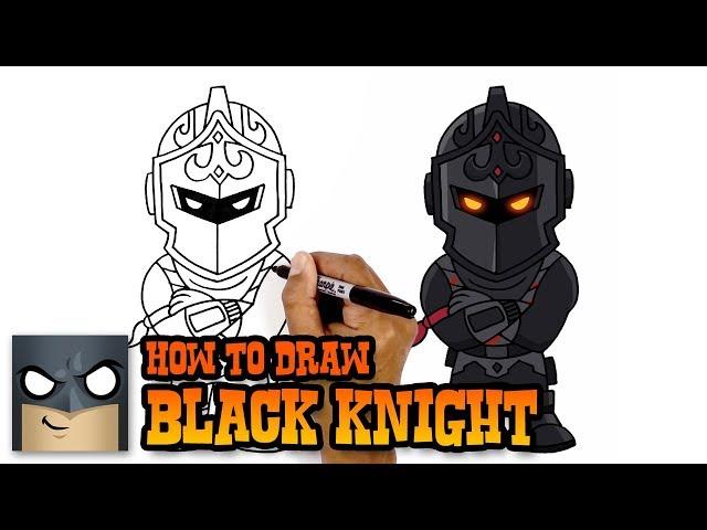 How to Draw Fortnite | Black Knight