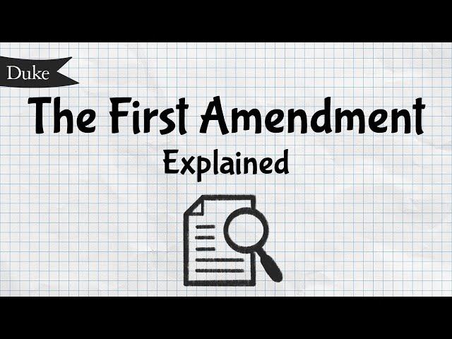 The First Amendment Explained | Quick Learner