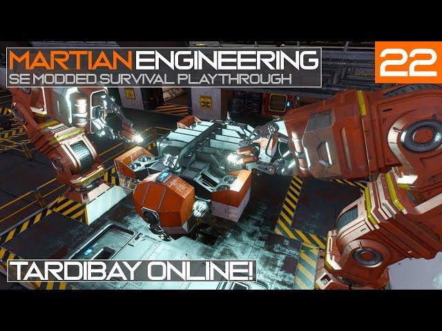 Martian Engineering E22: Tardibay Online | Vanilla Drone Welding Factory | Space Engineers Survival