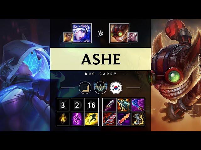 Ashe ADC vs Ziggs - KR Challenger Patch 14.24