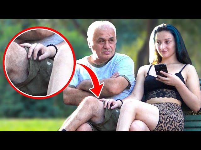 Extreme TOUCHING  Prank (Teen girl and old man) - Best of Just For Laughs 