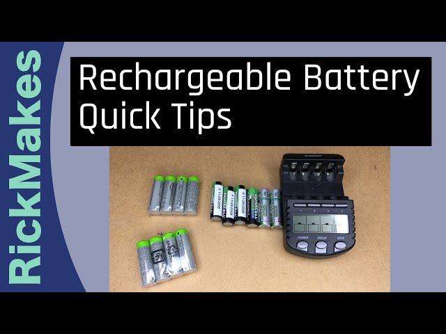 Rechargeable Battery Quick Tips