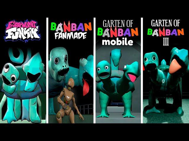 Garten of Banban 3 ALL Tamataki & Chamataki ORIGINAL vs FNF vs MOBILE vs FANMADE | Banban vs FNF