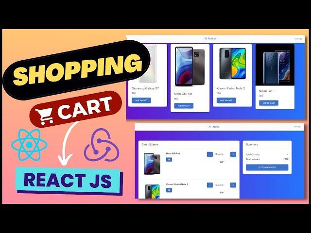 Build a Shopping Cart Using Redux Toolkit  | React Redux Toolkit Tutorial