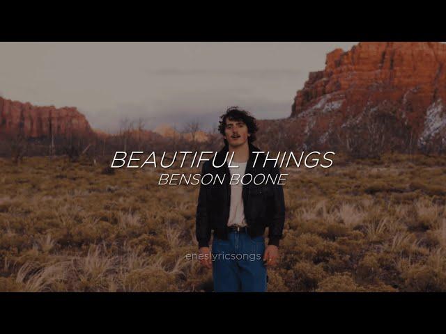 Beautiful Things - Benson Boone (Sub. Español + Inglés)