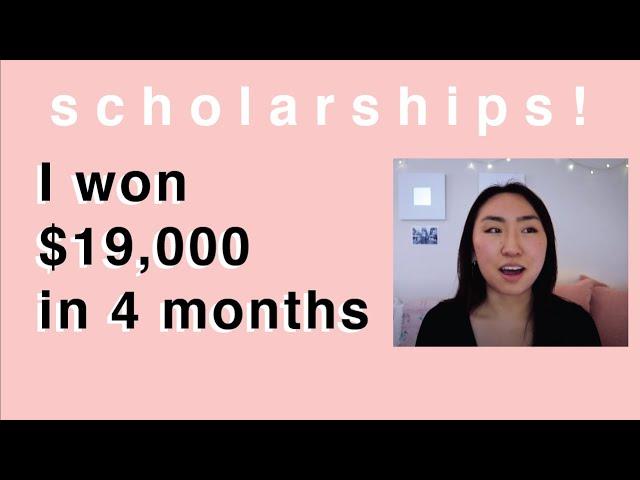 How I won $19,000 in scholarships in 4 months