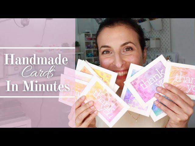 HANDMADE CARDS in MINUTES with this Card Making Technique
