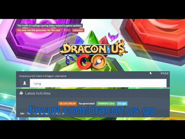 Draconius GO Catch a Dragon Coins Cheats iOS No Pin Submit