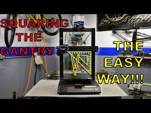 Squaring the gantry on the Sidewinder X1 3D printer, the EASY way.