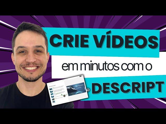 Transforme e EDITE SEUS VÍDEOS com DESCRIPT e a inteligência artificial #inteligenciaartificial