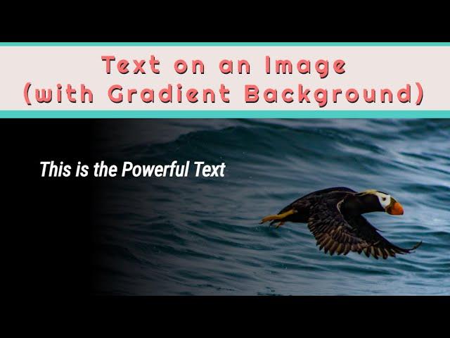 Use a Background Linear Gradient to Help Text Pop on a Background Image