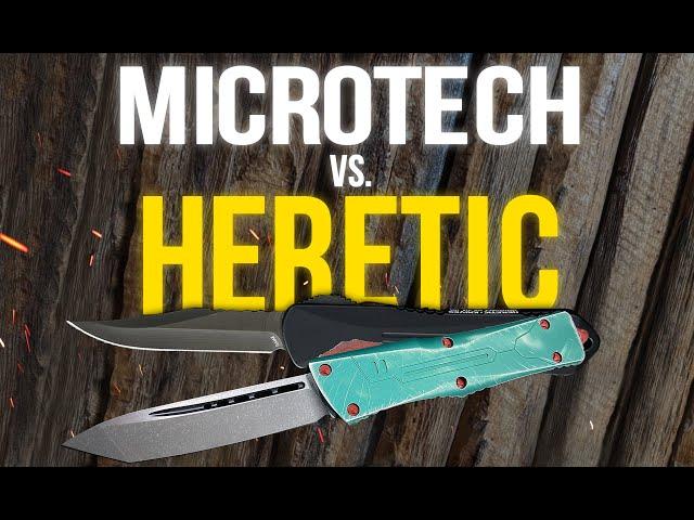 Microtech vs Heretic: Vader vs Luke, Unsheathed - The Father-Son OTF Knife Battle!