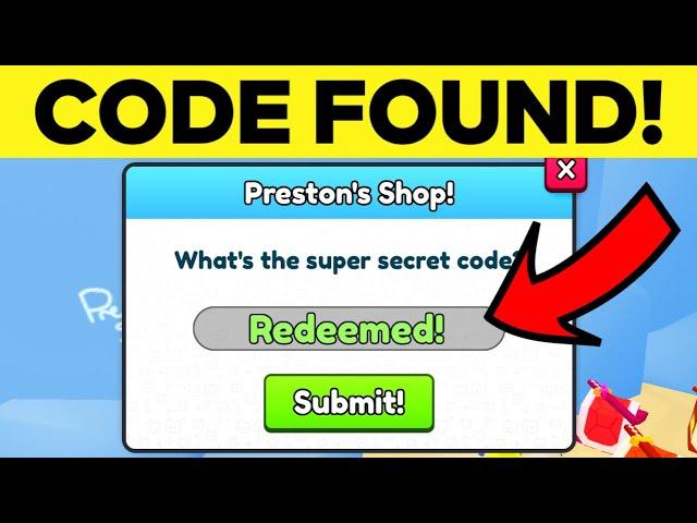 How To REDEEM ALL SECRET PRESTONS SHOP CODES In Roblox Pet Simulator 99!