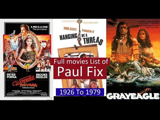 Paul Fix Full Movies List | All Movies of Paul Fix