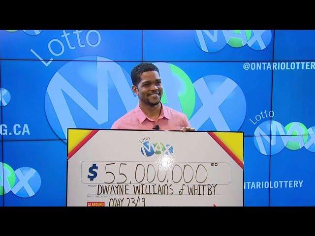 Whitby man wins $55M Lotto Max jackpot