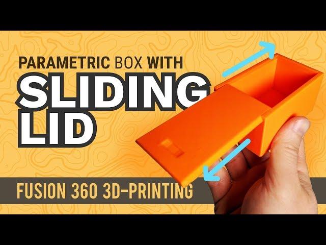 Sliding Dovetail Lid for 3D Printed Box | Fusion 360 Tutorial