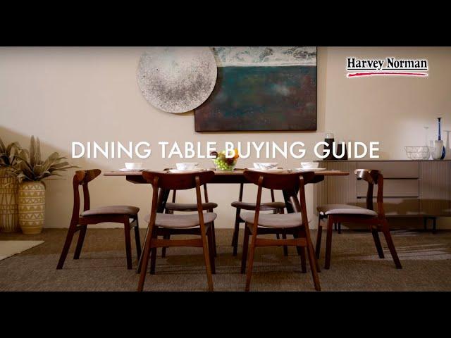 Harvey Norman Singapore Educates: Guide to Buying a Dining Set