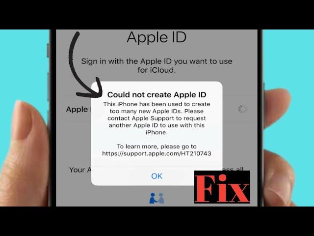 Could Not Create Apple ID || This iphone has been used to create too many apple IDs || ios 17