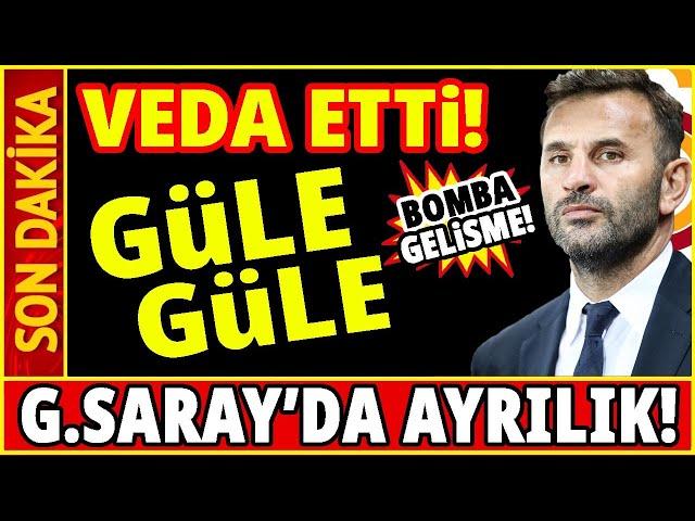 GALATASARAY'DA AYRILIK! VEDA ETTİ...