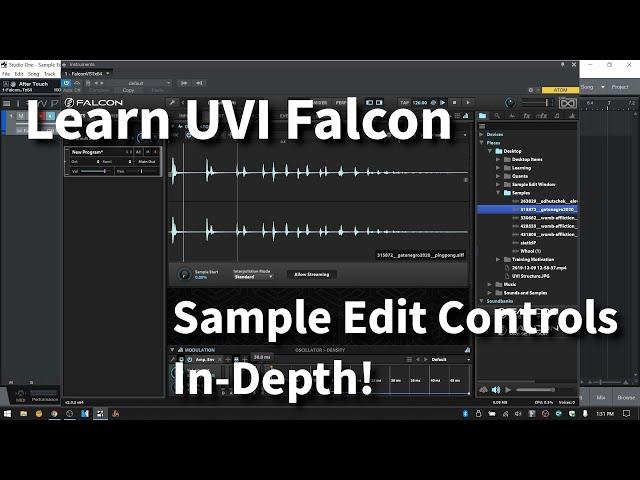 Learn UVI Falcon 2 | Sample Edit Controls & the Basic Sample Oscillator