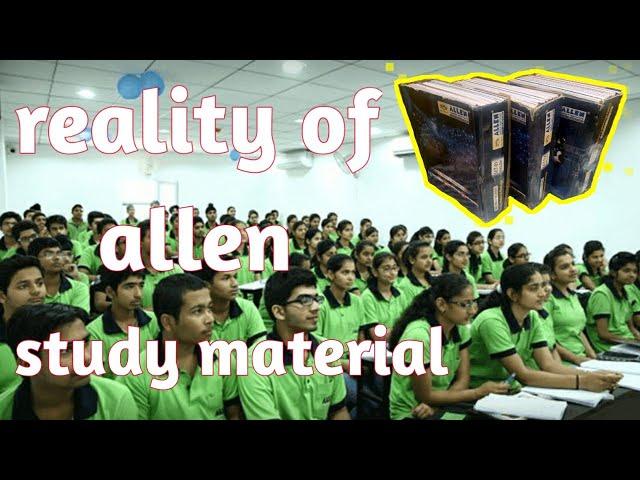 Detailed Review of allen study material   