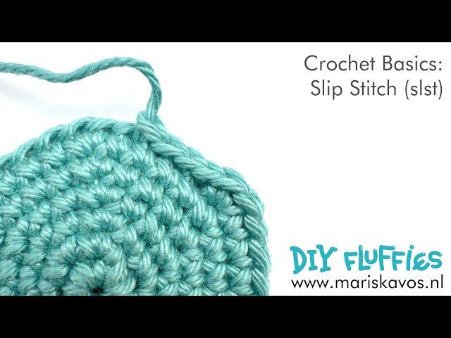 How to slip stitch (slst) - learn how to crochet Amigurumi basics