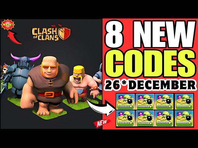 CHRISTMAS️UPDATECLASH OF CLANS REDEEM CODES ️DECEMBER 2024 - CLASH OF CLANS PROMO CODES 2024