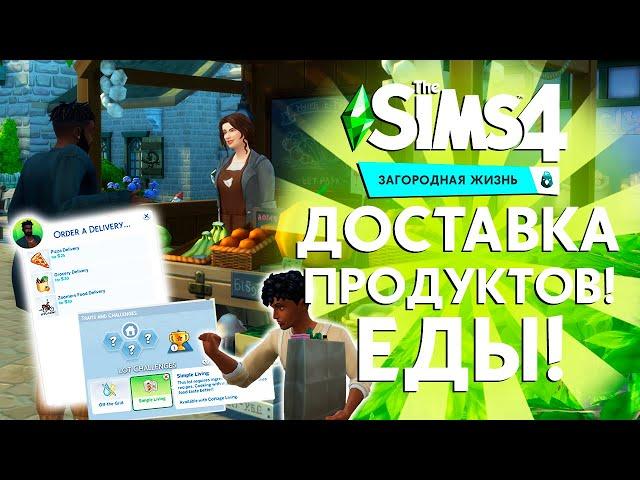 НОВАЯ СИСТЕМА ДОСТАВКИ ПРОДУКТОВ THE SIMS 4 - ПУСТОЙ ХОЛОДИЛЬНИК, МАГАЗИНЫ ПРОДУКТОВ, ДОСТАВКА ЕДЫ!