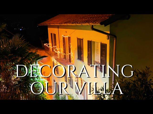 CHRISTMAS LIGHTS on our ITALIAN VILLA 