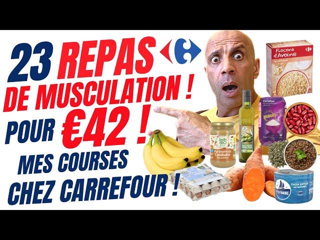 MES 23 REPAS DE MUSCULATION POUR € 42  ! ( Vive Carrefour)