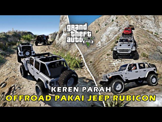 OFFROAD TURUN GUNUNG PAKE JEEP RUBICON SULTAN !!! GTA 5 MOD INDONESIA