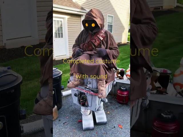 Jawa riding a Gonk droid Halloween costume