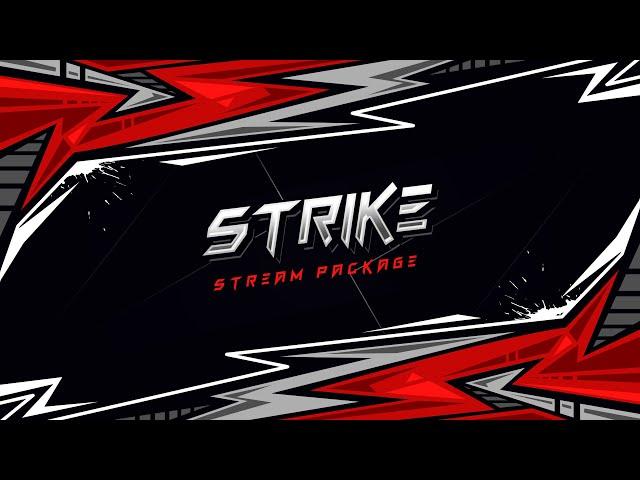 Free Twitch Overlays  : Strike Stream Package [DOWNLOAD]