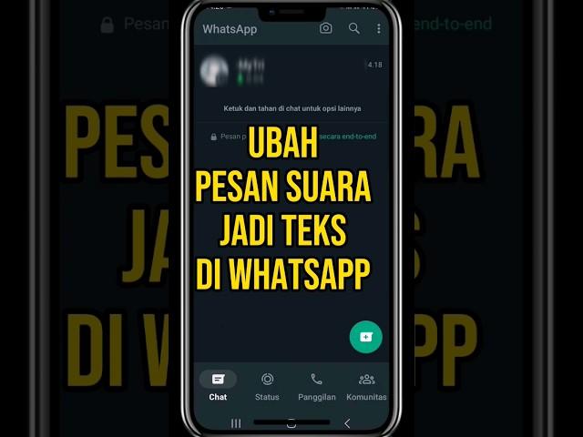 Pesan suara jadi teks di whatsapp #voicenote #whatsapp  #wa