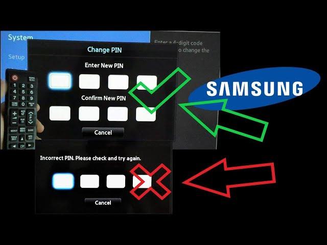 SAMSUNG TV RESET PASSWORD LOCK / Lock PIN Reset codes