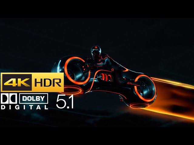 TRON: Legacy - Light Cycle Battle - (Open Matte - HDR - 4K - 5.1)