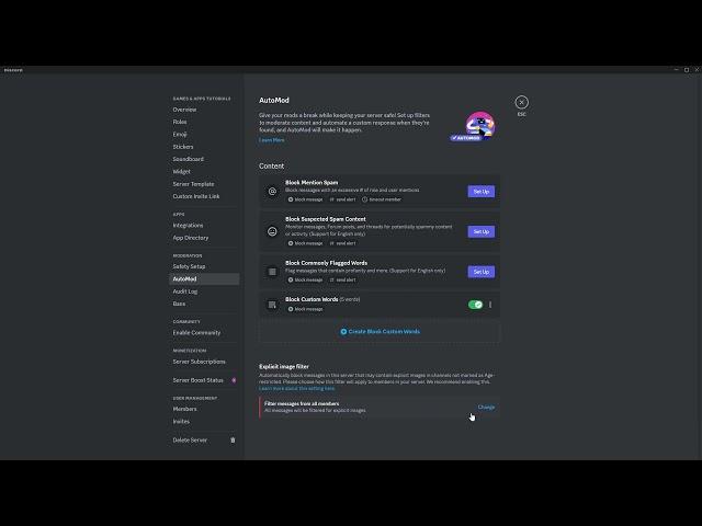 How to Ban Words on DISCORD? #discord