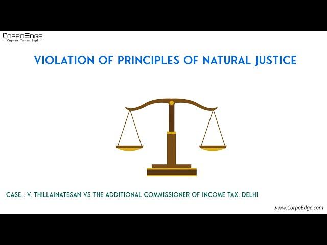 Violation of principles of natural justice