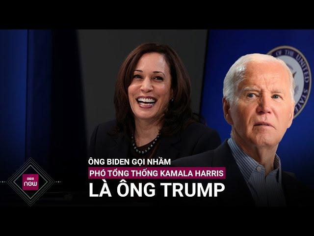 Ông Biden gọi nhầm Phó Tổng thống Mỹ Kamala Harris là... Donald Trump | VTC Now