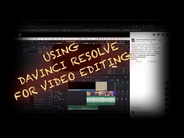 A QUICK VIDEO WITH A BRIEF SHOWCASE ON HOW I EDIT MY VIDEOS USING DAVINCI RESOLVE - MORE TO COME