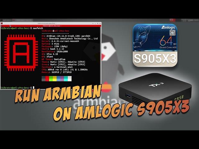 Running Armbian on Amlogic S905x3 Android TV Box (Tanix TX3)